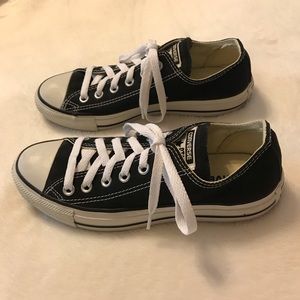 Converse Black All-Star Sneakers Size W7/M5
